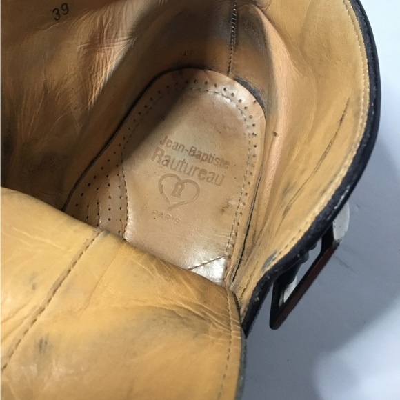 Jean Baptiste Rautureau Paris Men’s Black Leather Ankle Boots Size EU 39 - Picture 9 of 10